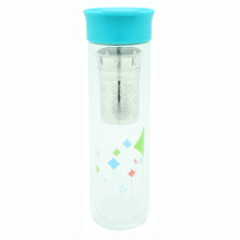 Frasco de vidro de parede dupla com filtro 380ml